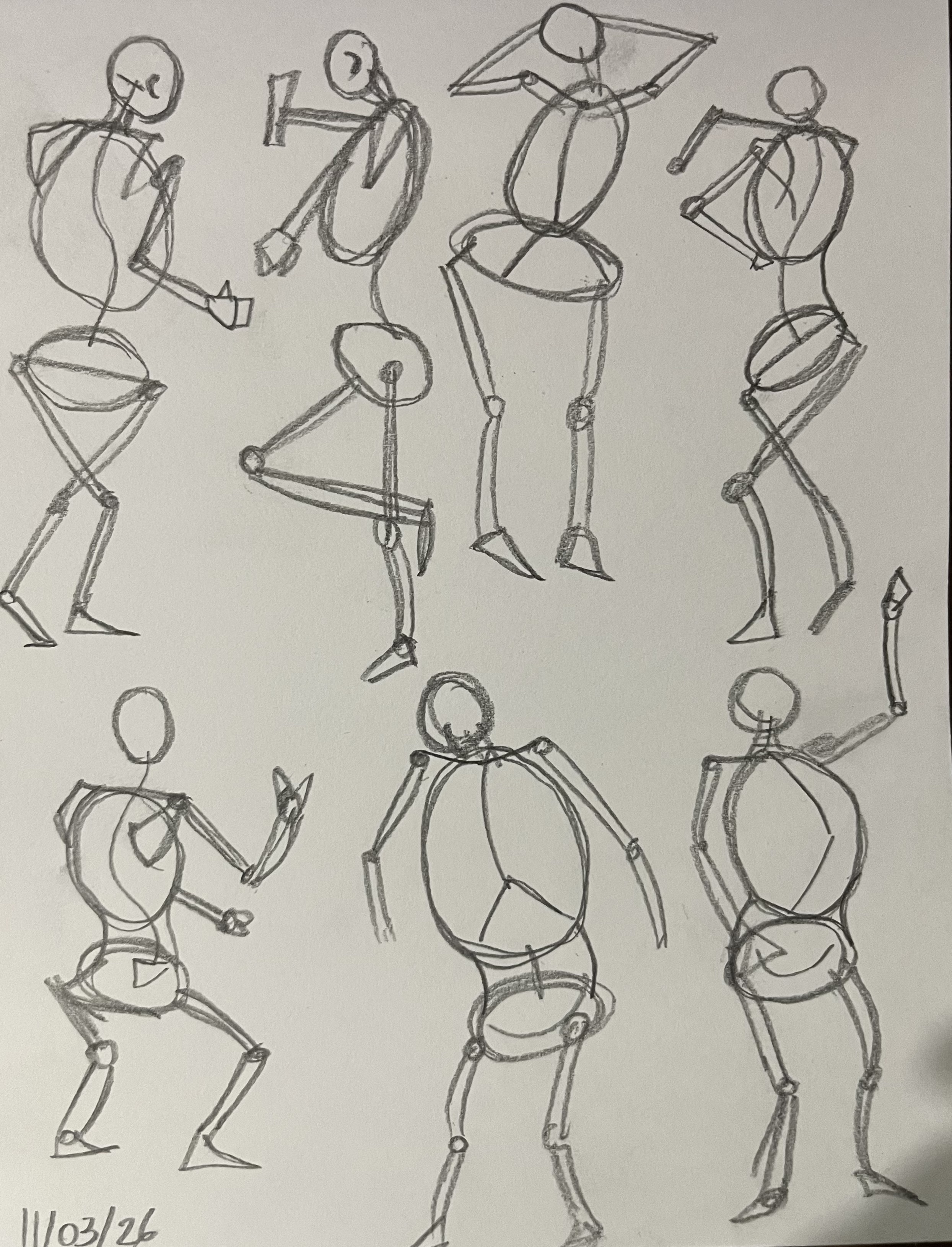 sketchs of human figure